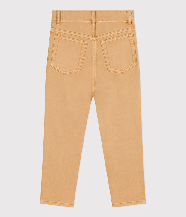 Kinderhose aus Denim f&uuml;r Jungen beige