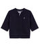 Baby-cardigan mit reissverschluss aus molton jungen blau SMOKING