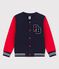 Cardigan im Teddy-Style aus Molton für Mädchen und Jungen rot PEPS/blau SMOKING