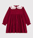 Langärmeliges Kinder-Kleid aus gemustertem Flanell