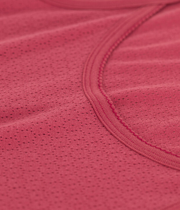 Einfarbiges Babydoll aus Ajour-Baumwolle f&uuml;r Damen rosa
