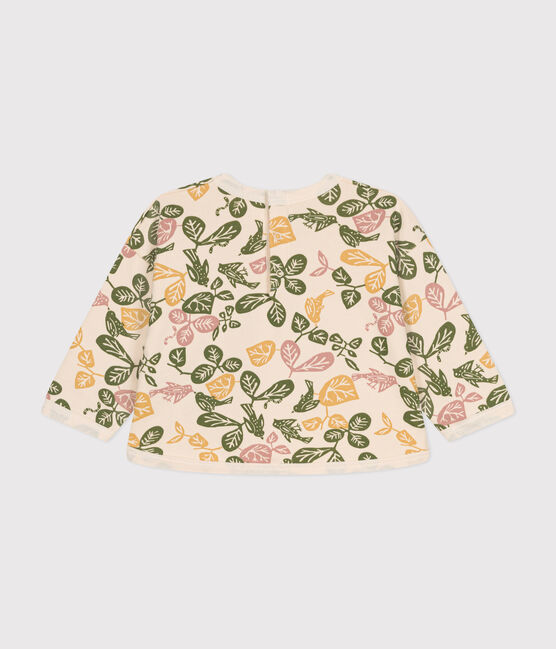 Baby-Sweatshirt aus Molton weiss AVALANCHE/ MULTICO