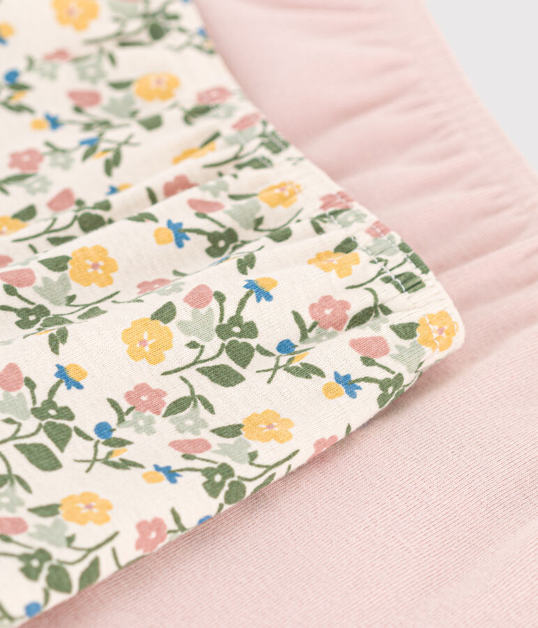 2er-Set Kinder-Shortys mit Blumenmuster aus Baumwolle vielfarbig