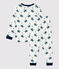 Kinderpyjama aus Baumwolle mit Rittermotiv für Jungen weiss MARSHMALLOW/weiss MULTICO