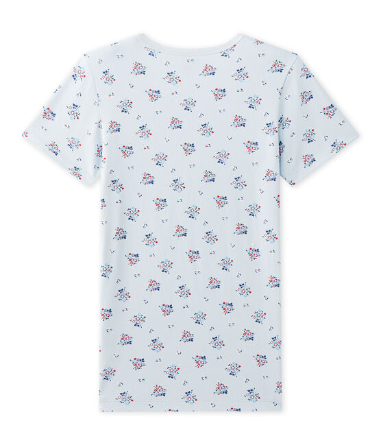T-shirt fille imprimé en jersey stretch blau FRAICHEUR/weiss MULTICO