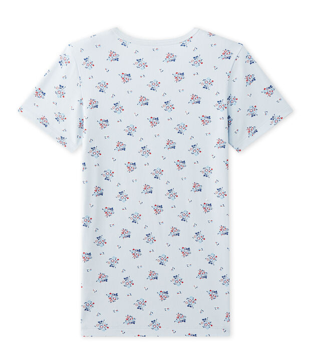 T-shirt fille imprim&eacute; en jersey stretch blau/vielfarbig