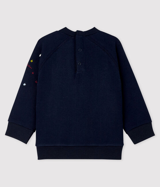Baby-Sweatshirt aus Molton für Jungen blau SMOKING