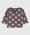 Gemustertes Baby-Sweatshirt aus Molton mit Schafmotiv BONGRIS/ MULTICO
