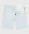 Kinder-Bermudashorts aus Baumwolle mit Streifen weiss/blau