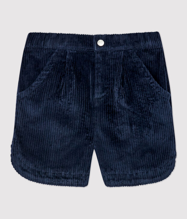 Kinder-Shorts aus Samt f&uuml;r M&auml;dchen SMOKING
