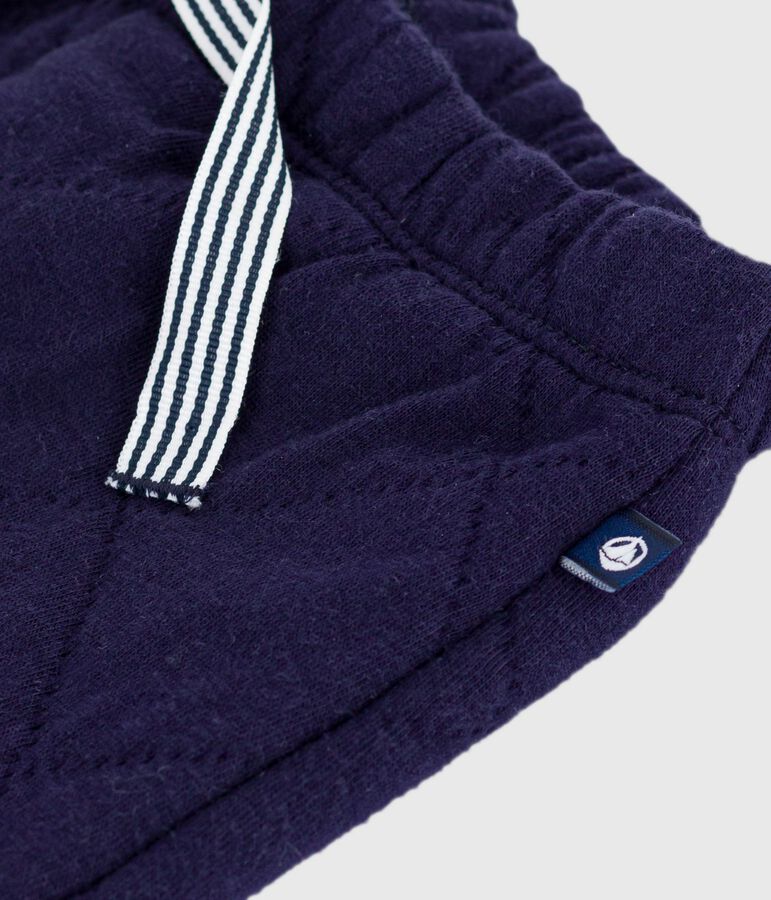 Baby-Hose aus einfarbigem festen Baumwollstoff blau