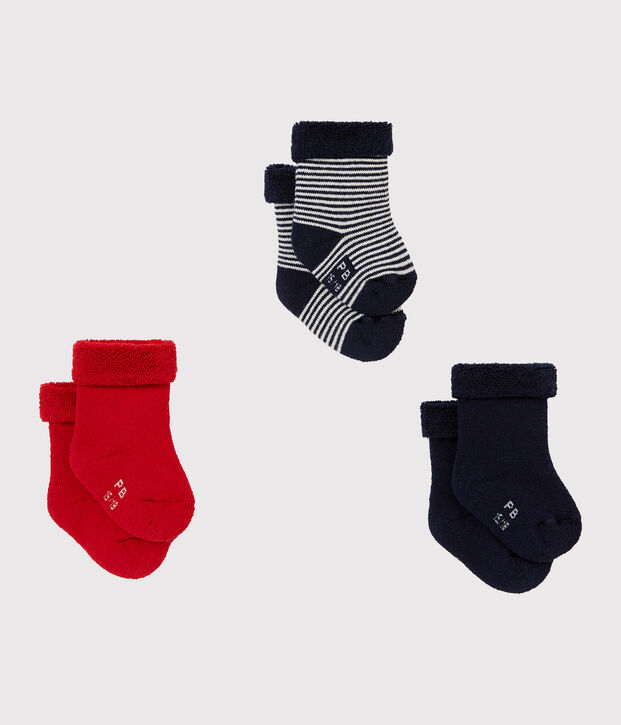 Unisex Baby Socken im 3er-Set vielfarbig