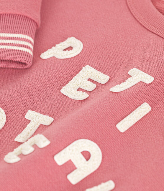 Kinder-Sweatshirt aus Molton für Mädchen und Jungen rosa ROSEWOOD