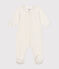 Strampler aus Nicki weiss MARSHMALLOW/grau GRIS