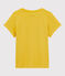Kurzärmeliges T-Shirt aus Baumwolle für Mädchen gelb ORGE