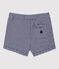 Baby-Shorts aus Bio-Baumwolle mit Ringelstreifen blau SMOKING/weiss MARSHMALLOW