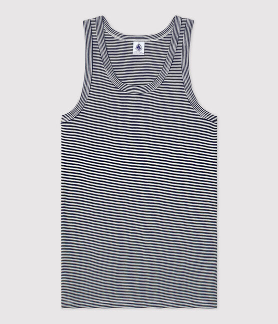 Tanktop aus Baumwolle für Damen blau SMOKING/weiss MARSHMALLOW