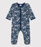 Strampler aus Baumwolle mit Blumenmuster INCOGNITO/ MARSHMALLOW