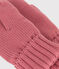 Kinder-Fäustlinge aus Strick mit Fleece-Futter rosa ROSEWOOD