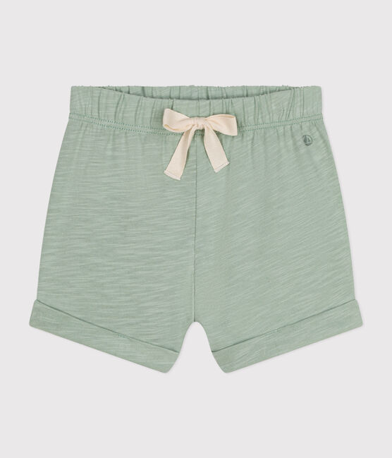 Baby-Shorts aus leichtem Jerseystoff grün HERBIER