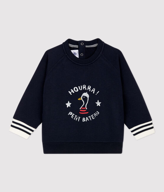 Baby-Sweatshirt aus Molton. blau SMOKING