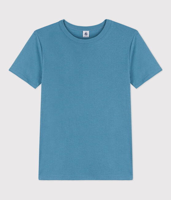T-Shirt L’ICONIQUE aus Baumwolle mit rundem Ausschnitt für Damen blau LAVIS