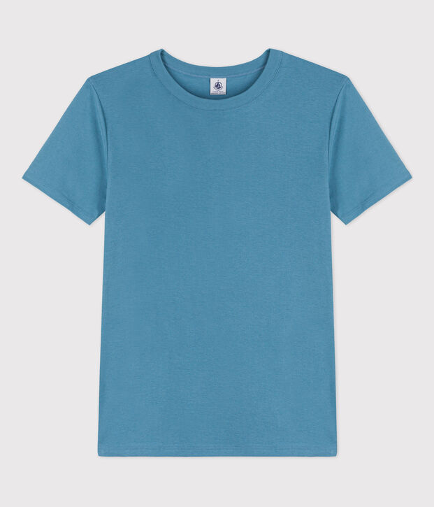 T-Shirt L&rsquo;ICONIQUE aus Baumwolle mit rundem Ausschnitt f&uuml;r Damen blau