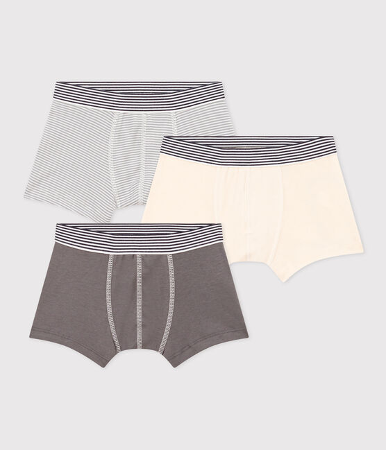 3er-Set Boxershorts aus Baumwolle mit Ringelstreifen für Jungen variante 1