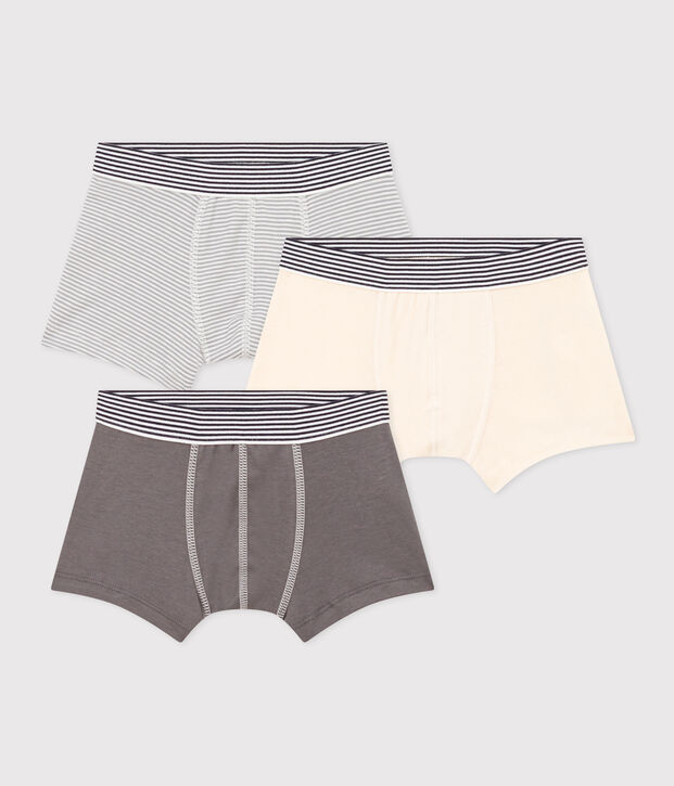 3er-Set Boxershorts aus Baumwolle mit Ringelstreifen f&uuml;r Jungen vielfarbig