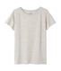 Meliertes Damen-Maxishirt aus extrafeinem, gedoppeltem Jersey