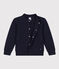 Kinder-Cardigan aus Doppeljersey für Jungen blau SMOKING