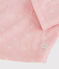 Kinderpyjama im Jacquard-Stil aus Wolle und Baumwolle mit Schneeflockenmotiv für Mädchen rosa CHARME/weiss MARSHMALLOW