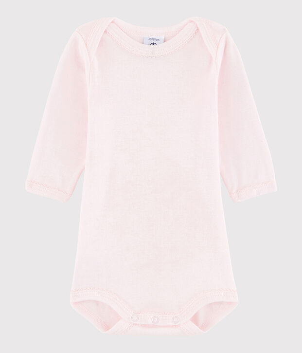 Lang&auml;rmeliger Baby-Body M&auml;dchen rosa
