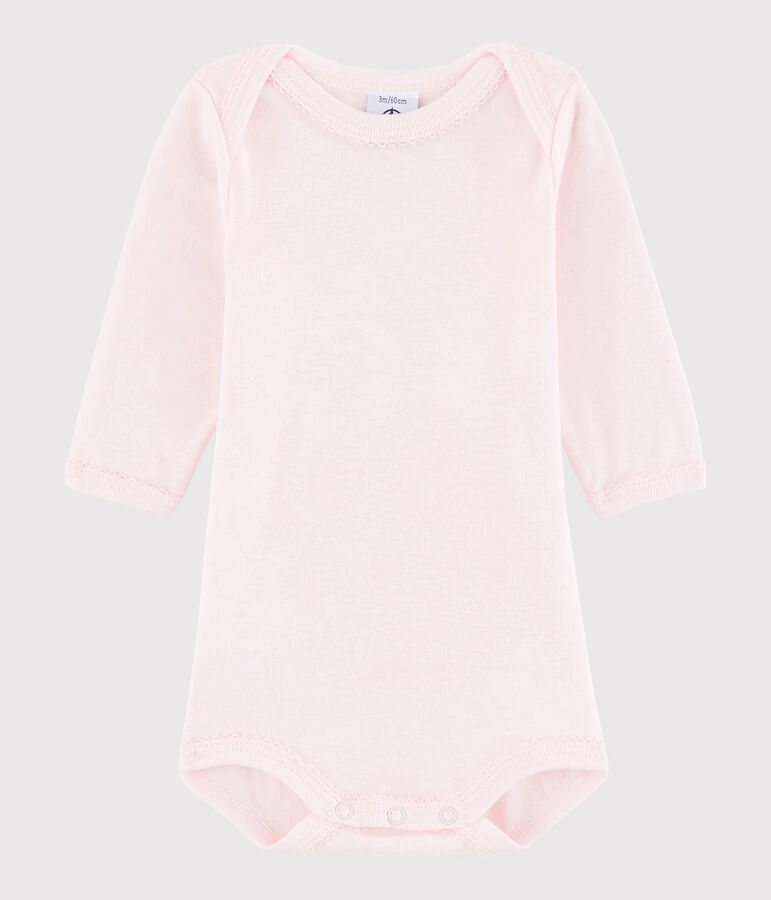 Lang&auml;rmeliger Baby-Body M&auml;dchen rosa