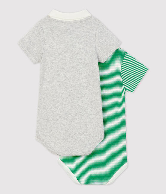 2er-Set Baby-Bodys aus Bio-Baumwolle mit Polokragen variante 1
