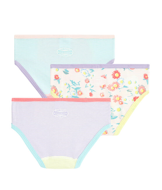 Trio Höschen mit hoher Taille für kleine Mädchen variante 1