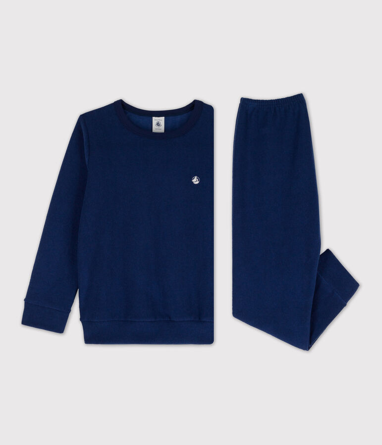 Kinderpyjama aus Frottee blau