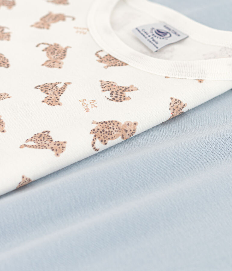 2er-Set kurz&auml;rmelige Baumwoll-T-Shirts f&uuml;r Jungen, mit Leopardenmotiv variante 1