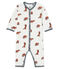 Baby-Strampler ohne Füße aus Rippstrick für Jungen weiss MARSHMALLOW/ MULTICO CN