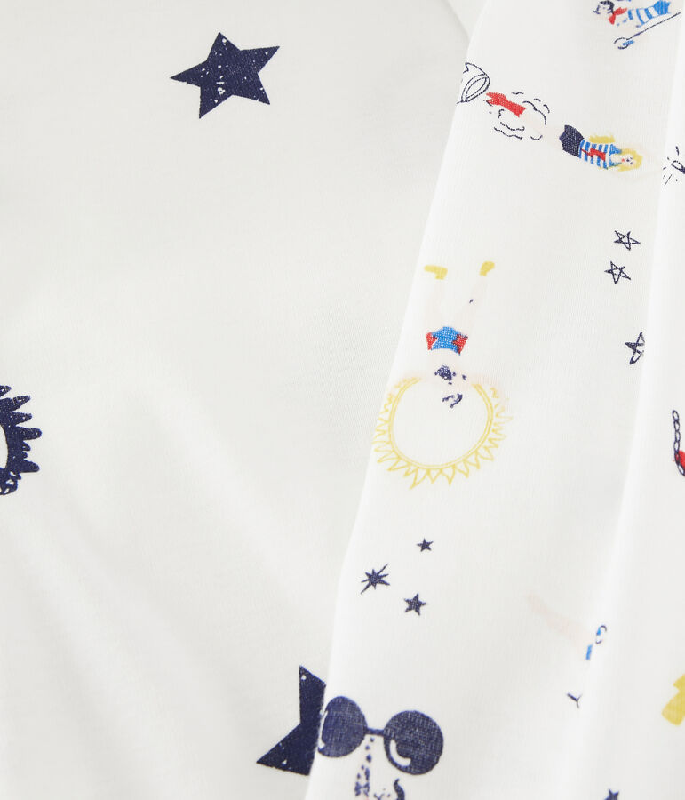 2er-Set lang&auml;rmlige T-Shirts mit festlichem Aufdruck f&uuml;r kleine Jungen vielfarbig