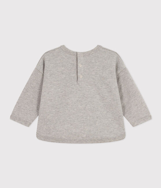 Baby-Sweatshirt aus Molton grau CHATON CHINE