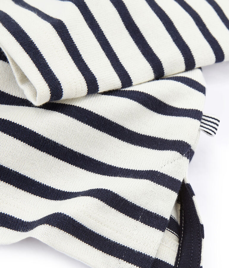 Emblematisches Streifenshirt f&uuml;r Damen beige COQUILLE/blau SMOKING