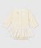Baby MädchenBodykleid weiss MARSHMALLOW/gelb DORE