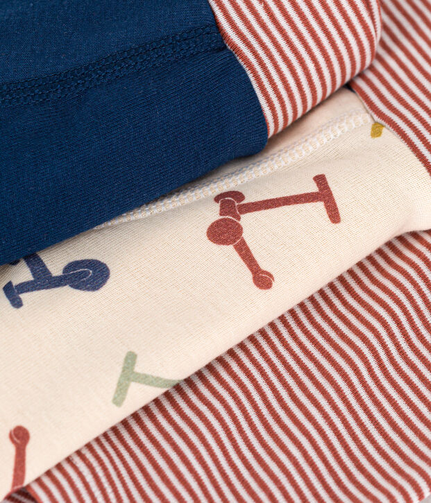3er-Set Kinder-Boxershorts mit Rollermotiv aus Baumwolle vielfarbig