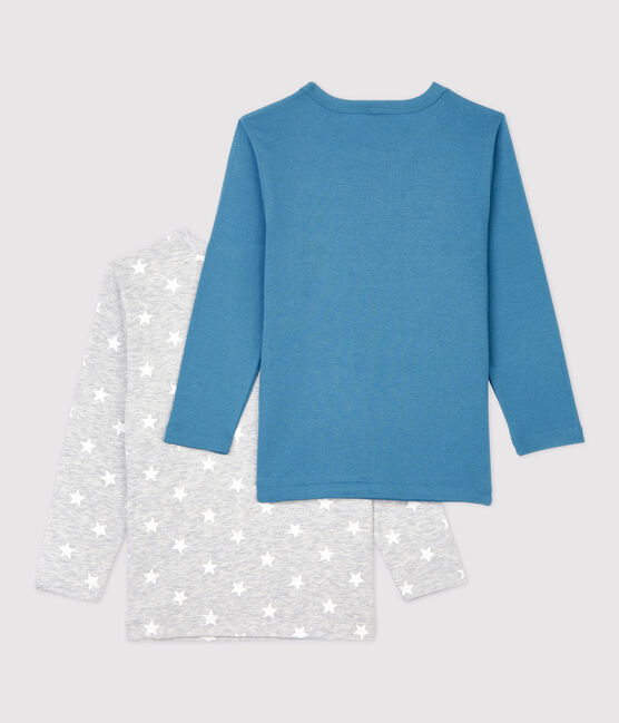 2er-Set langärmelige T-Shirts aus Baumwolle mit Sternen-Motiv für Jungen variante 1