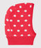 Kapuzenmütze für Babys, unisex rot SIGNAL/weiss MARSHMALLOW