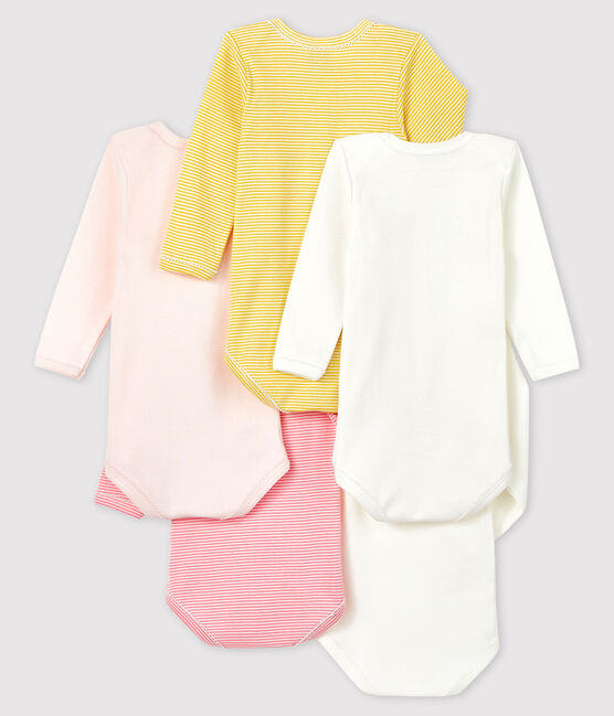 5er-Set langärmelige Baby-Bodys für Mädchen variante 1