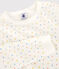 Kinderpyjama aus Bio-Baumwolle mit Sternen weiss MARSHMALLOW/weiss MULTICO