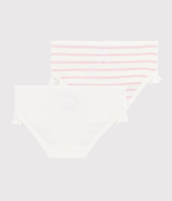 Set mit 2 paillettenbesetzten Rüschen-Höschen für kleine Mädchen variante 1