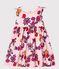 Gemustertes ärmelloses Baby-Kleid für Mädchen rosa MERVEILLE/weiss MULTICO